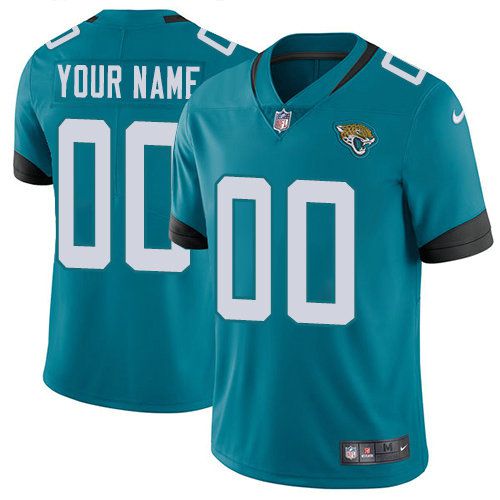 NFL Men Custom Nike Jacksonville Jaguars Teal New 2018 Vapor jersey